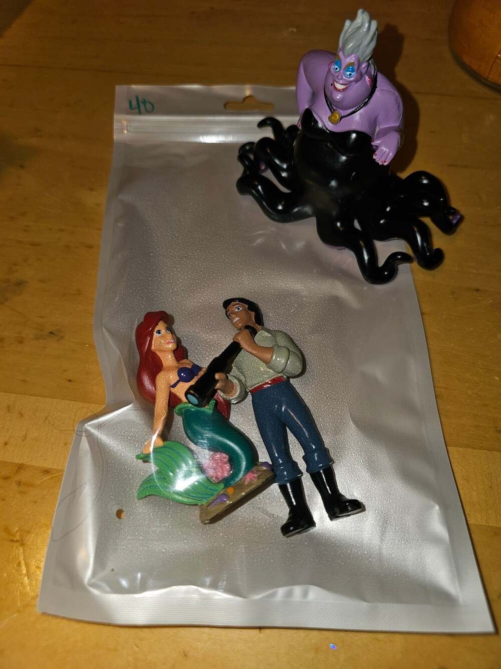 40 Disney The Little Mermaid PVC Figures Ariel Prince Eric And Ursula